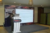 Bob Boyle delivering a lecture at NACE Corcon International Conference 2007, Mumbai, India