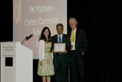 PK Mathew, CEO of Cortec India, Boris Miksic President & CEO of Cortec Corporation and Anna Vignetti VCEO & COO of Cortec Corporation at the World Sales Meeting, USA